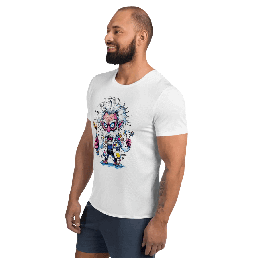 Mad Scientist Unleashed All-Over Print Athletic Tee product image (5)