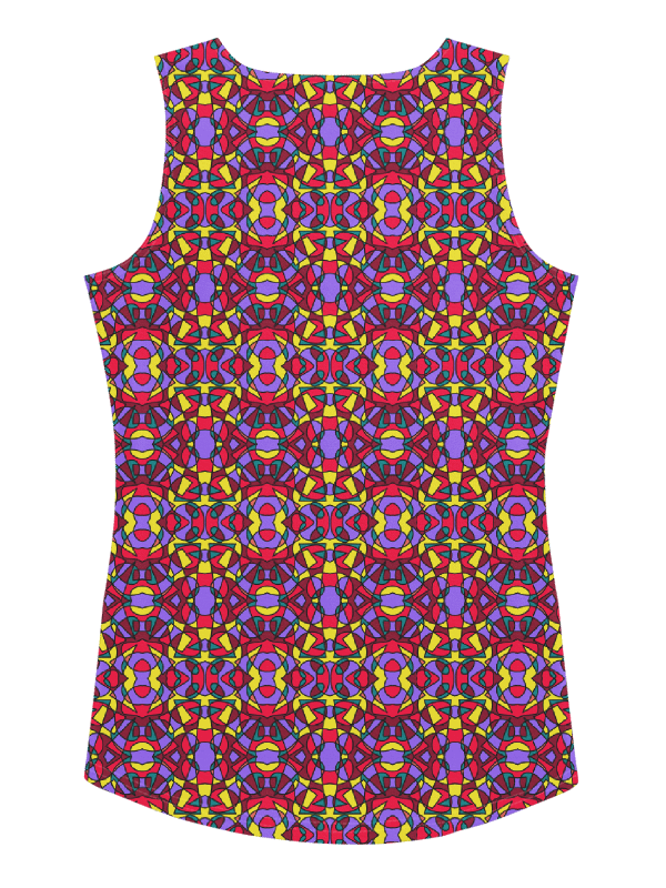 Retro Circus Ticket – All-Over Print Women’s Tank Top for Yoga and Workout product image (6)