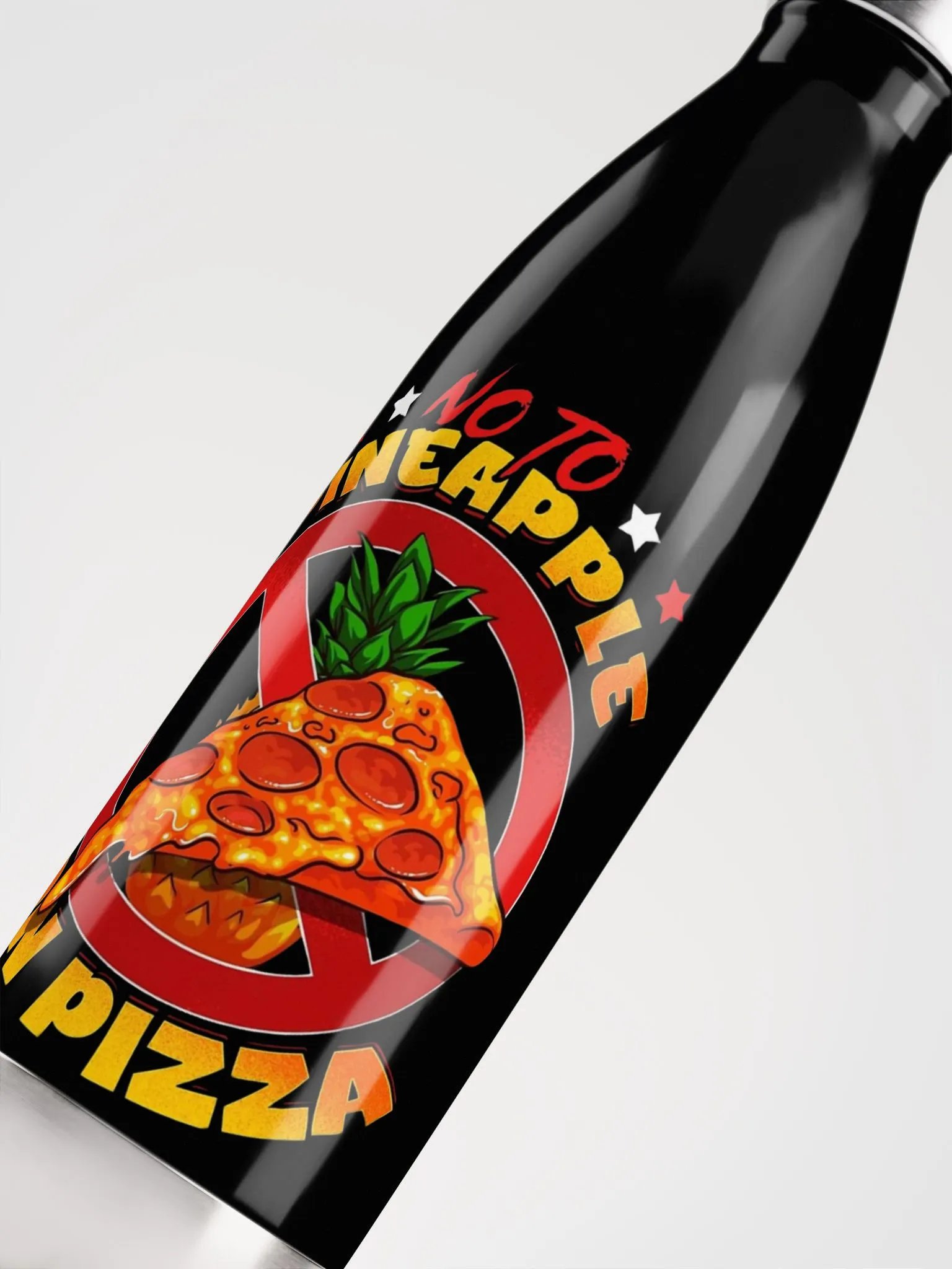 Pineapple Pizza Stainless Steel Water Bottle product image (5)