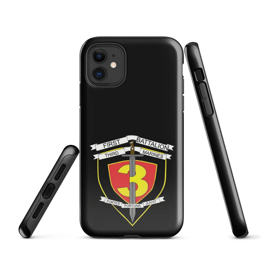 1st Battalion, 3rd Marines: Black iPhone Tough Case product image (1)
