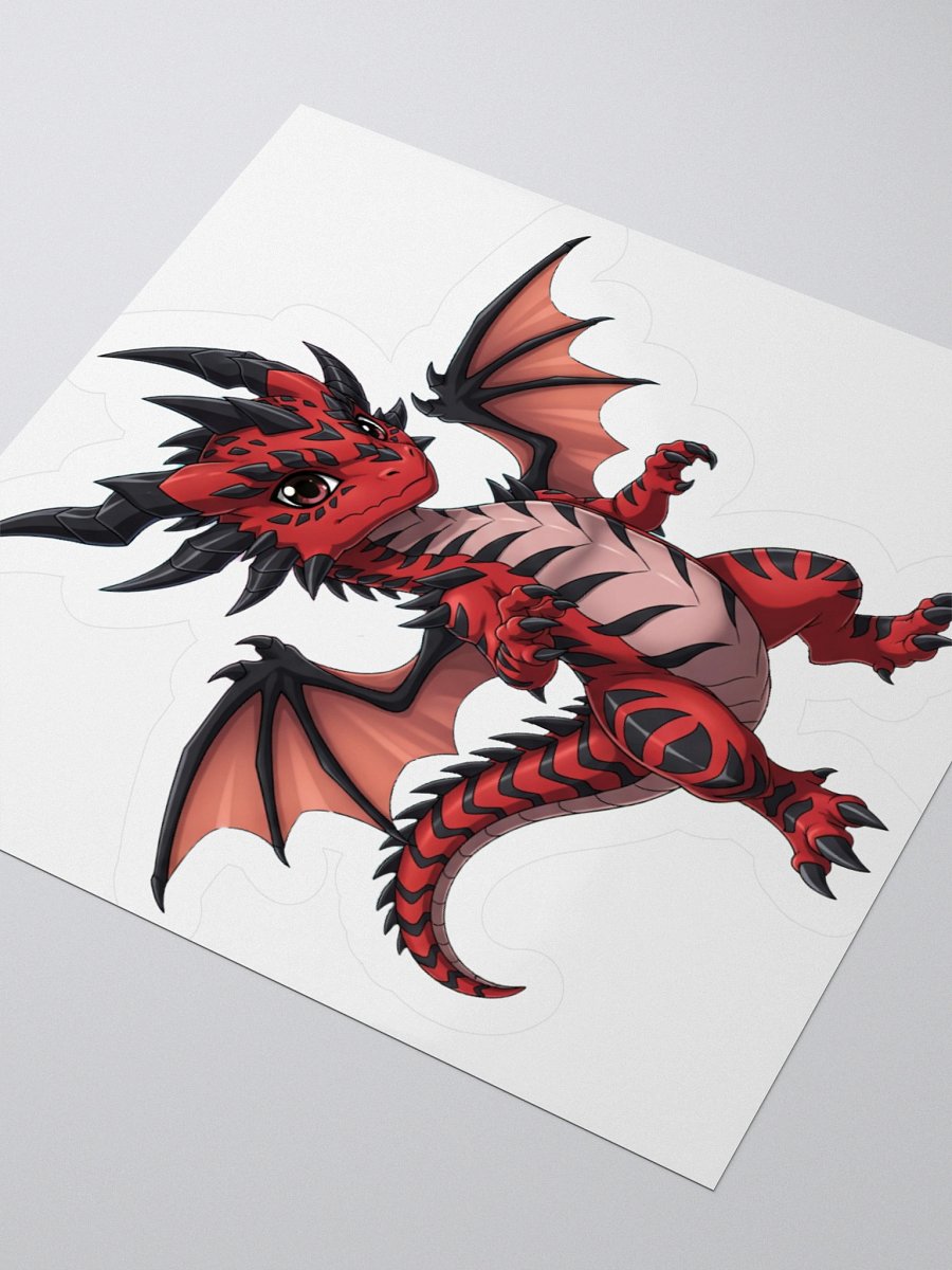 Meanie baby dragon sticker! product image (3)