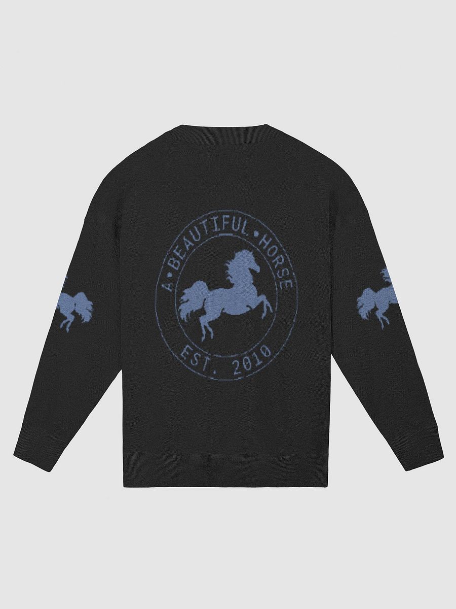 A Beautiful Horse™ Black Knitted Crewneck Sweater product image (2)