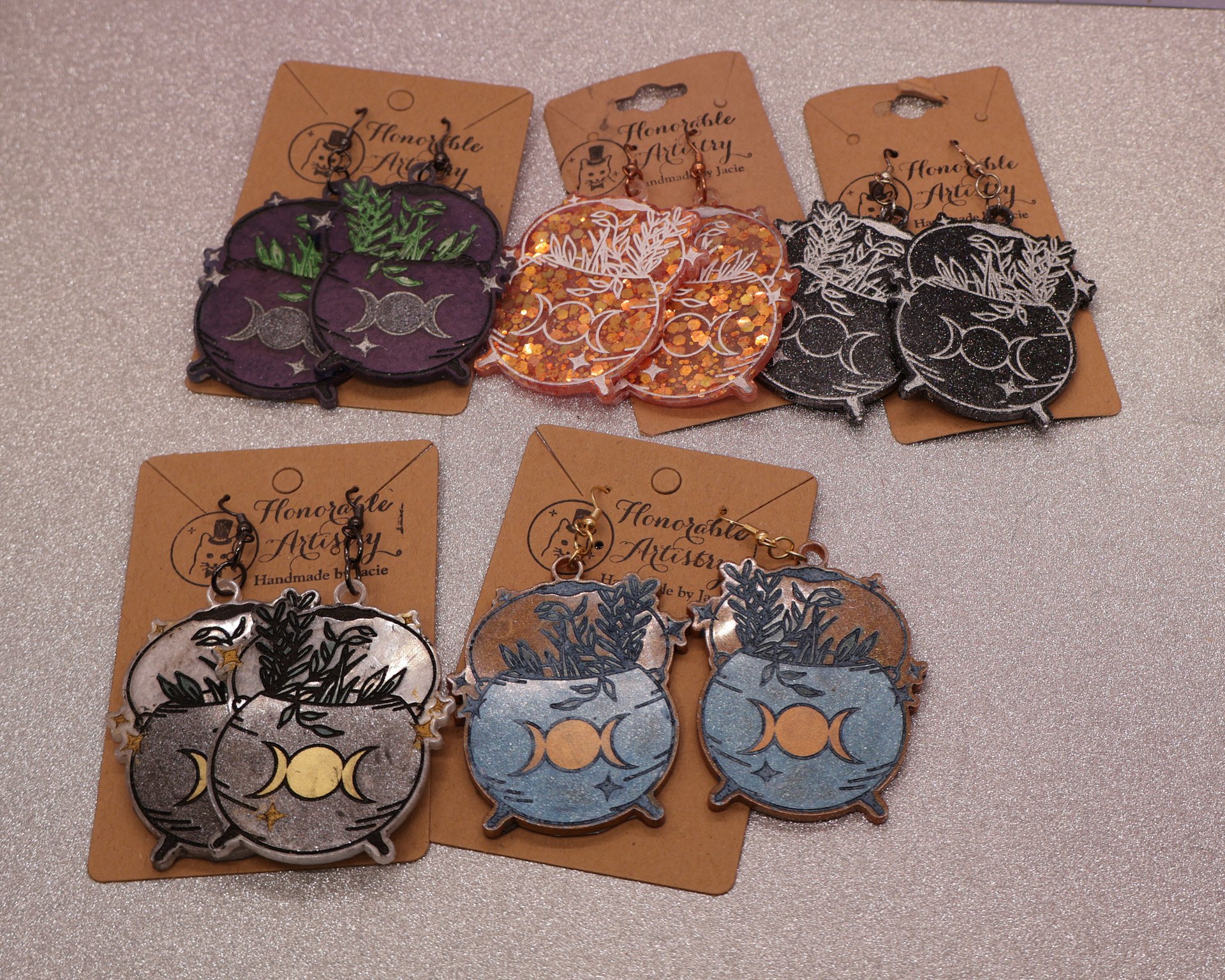 Large Cauldron Earrings product image (2)