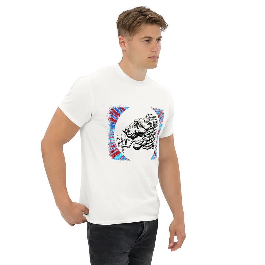 Roaring Lion and Trident Ancient Greek Art 2nd Century BC, T-Shirt product image (4)