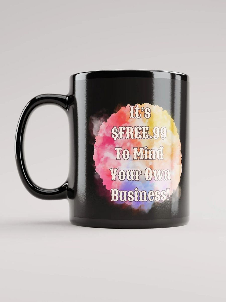 $FREE.99 Black Glossy Mug product image (6)