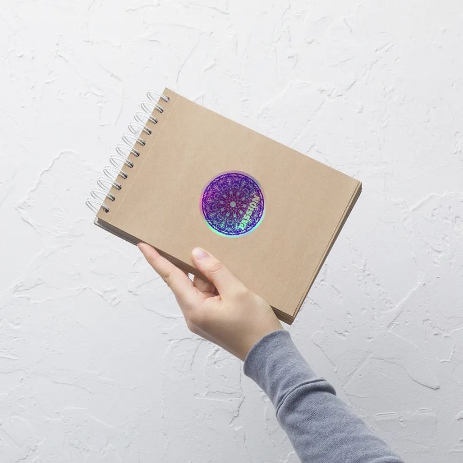 Passion Mandala Holographic Sticker Sheet product image (1)