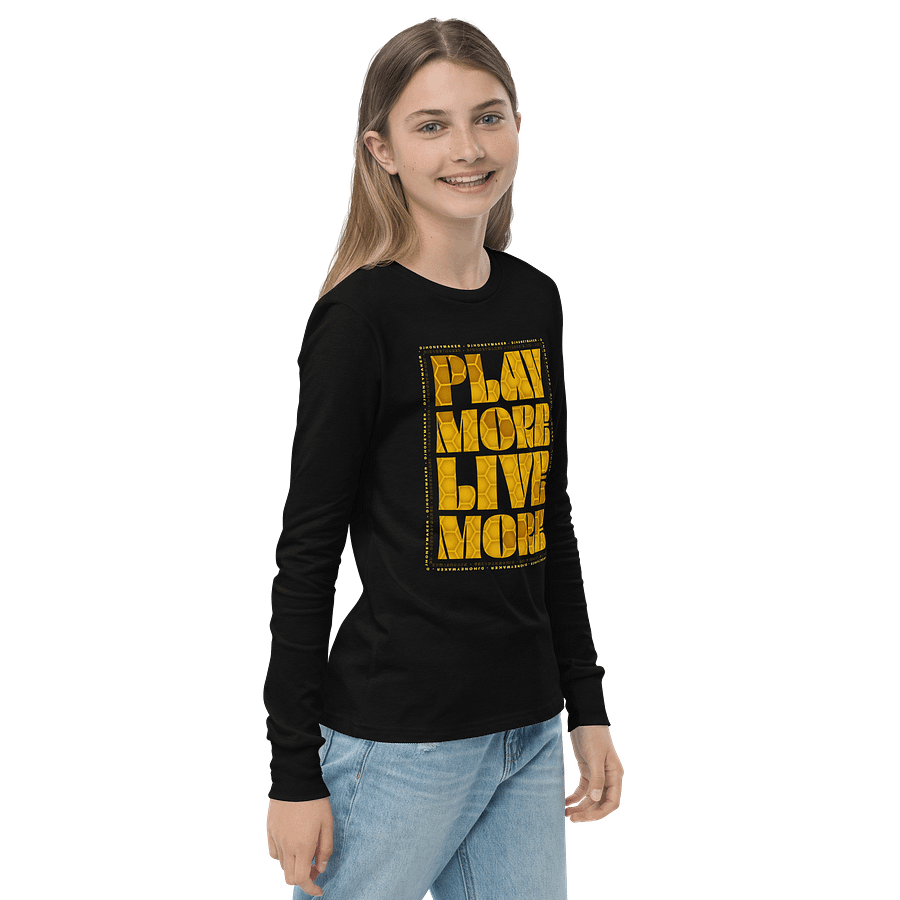 Play More Live More Youth Long Sleeve T-Shirt product image (12)
