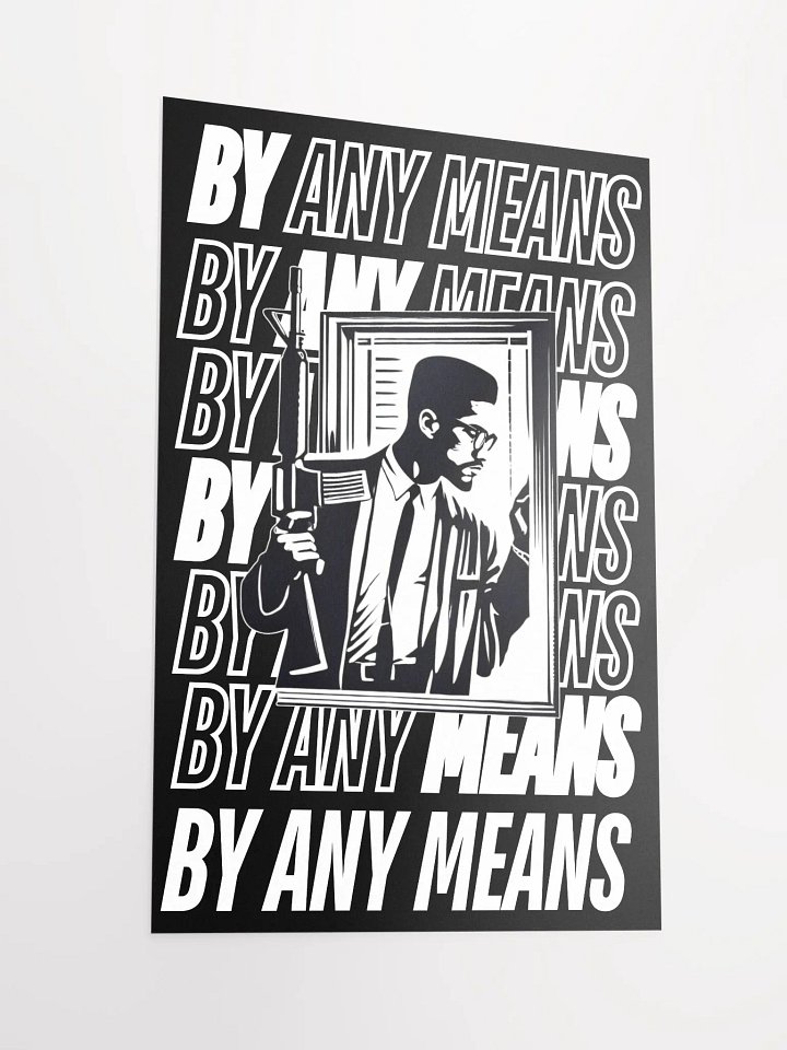 MALCOLM X BY ANY MEANS POSTER (WHITE) product image (2)