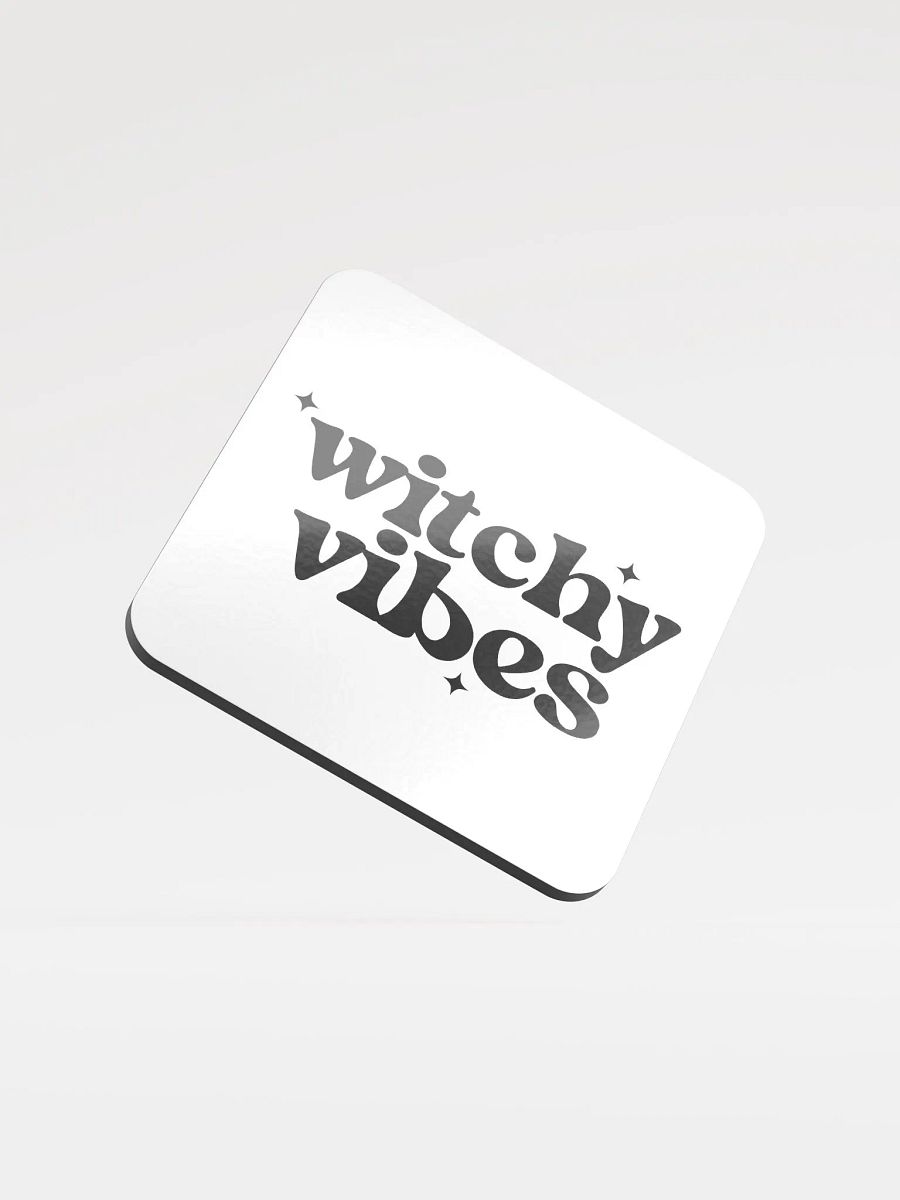 Witchy Vibes Glossy Cork Coaster product image (1)