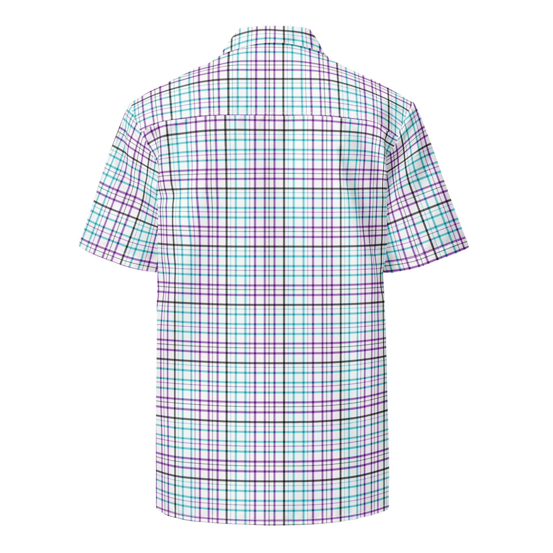 White Plaid Button-Up Shirt product image (2)
