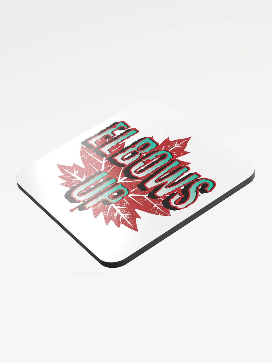 Elbows Up Maple Leaf Gradient Cork Coaster product image (4)
