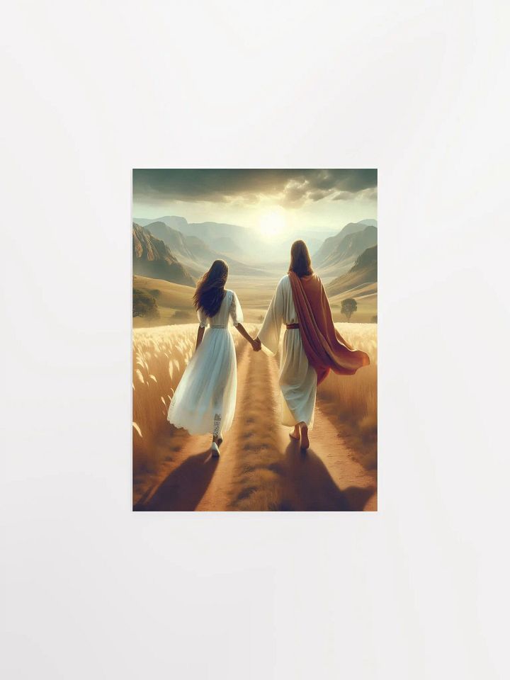 Walking with Faith Inspirational Art Poster product image (1)