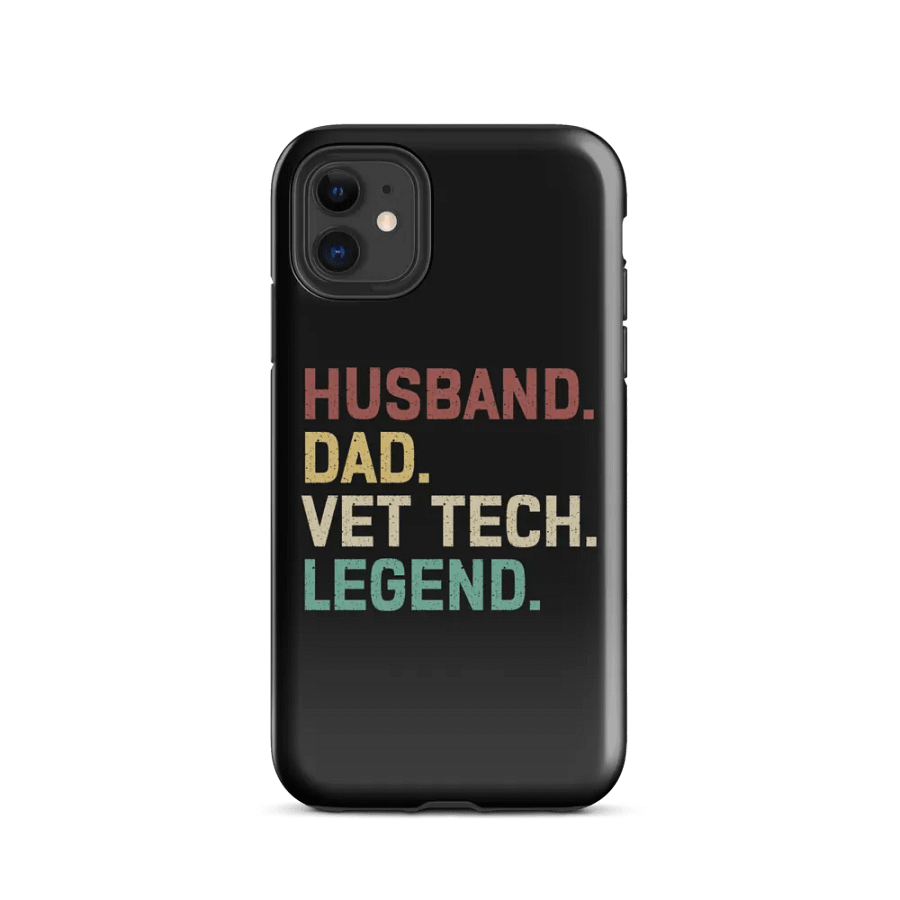 "Husband-Dad-Vet tech-Legend" tough case for iPhone® product image (1)