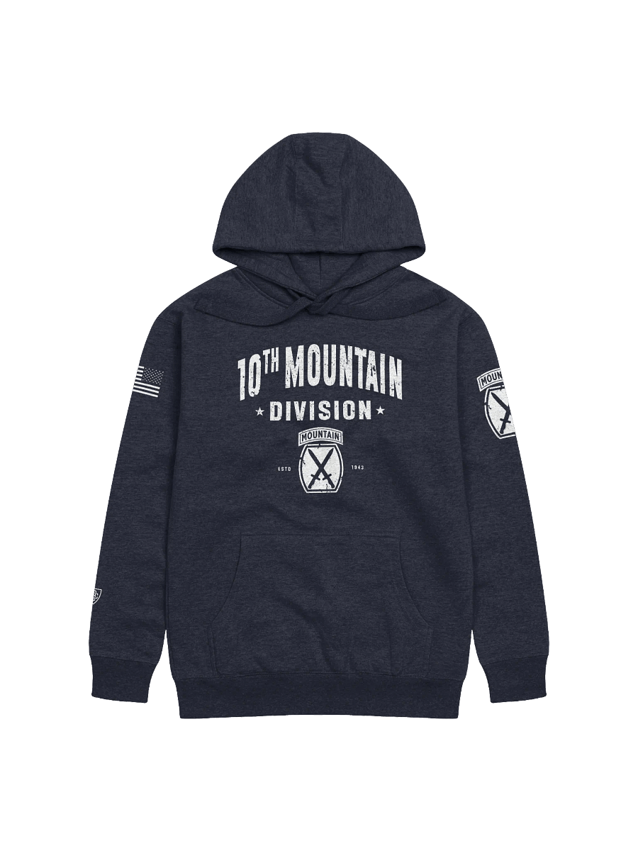 10th Mountain Division - The Mountaineers "Distressed" Hoodie product image (4)