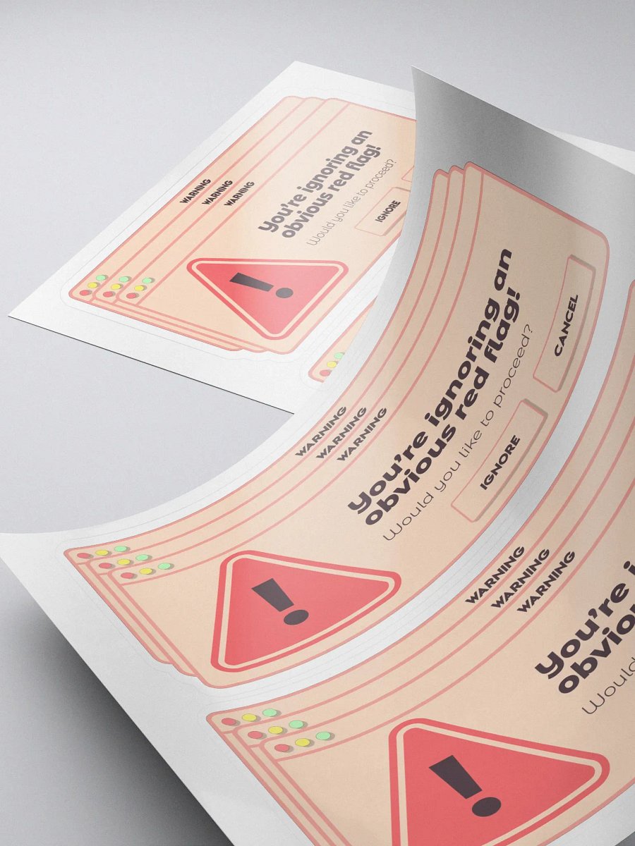 Ignoring Red Flags Stickers product image (4)