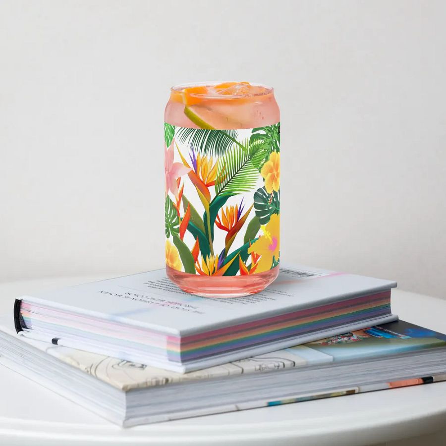 Tropical Paradise Can-Shaped Glass product image (34)