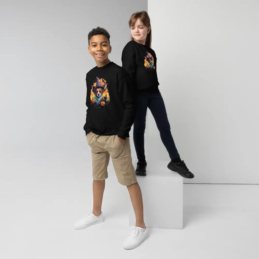 KIDS Witchy Pup Youth Sweatshirt product image (5)