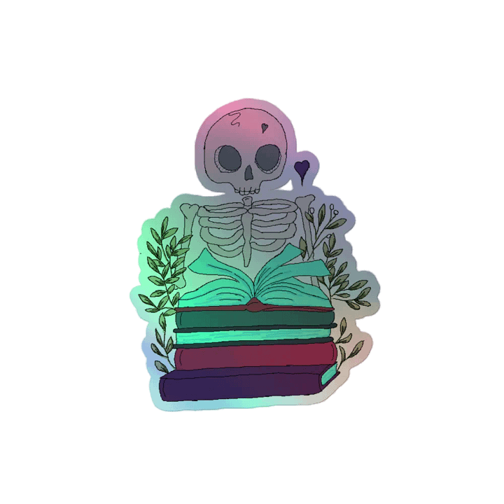 Skelly Book Club Holographic Stickers product image (1)
