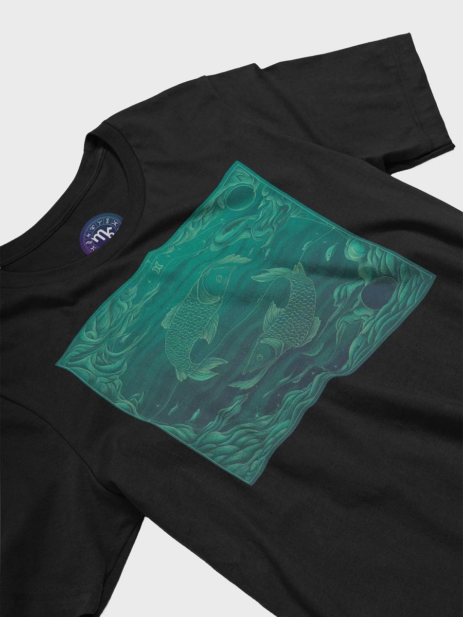 Pisces Zodiac Unisex Supersoft T-Shirt with Celestial Underwater Design product image (5)