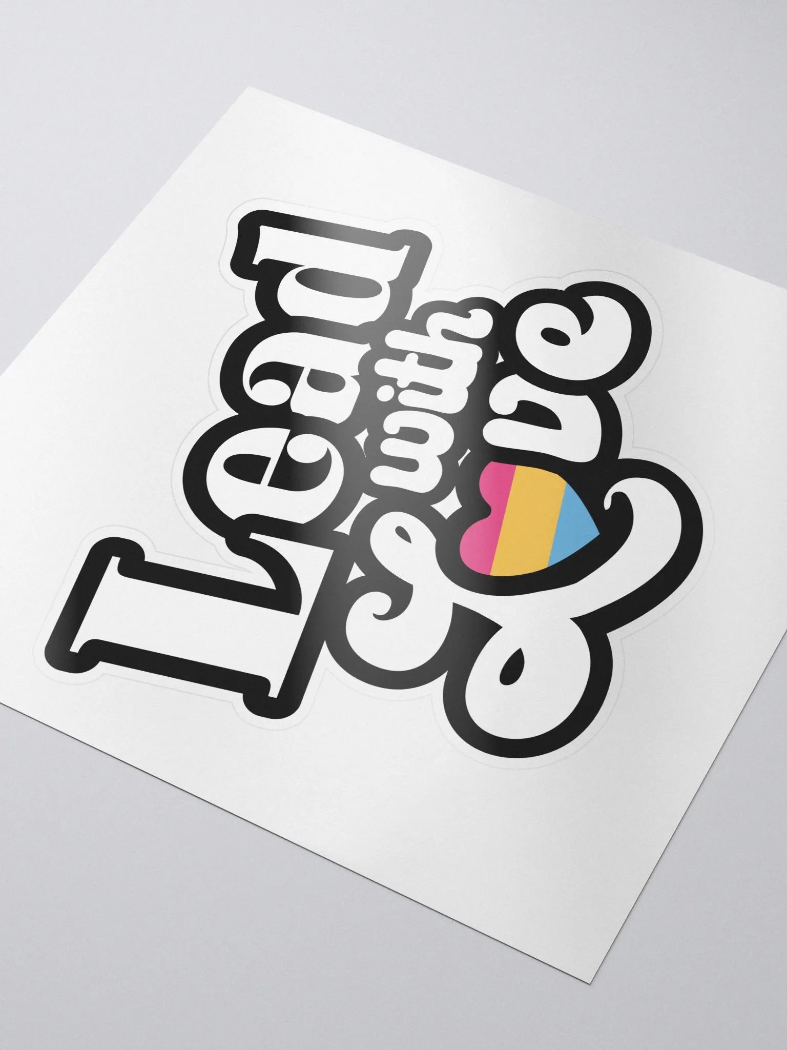 Lead With Love Sticker: Pansexual product image (3)