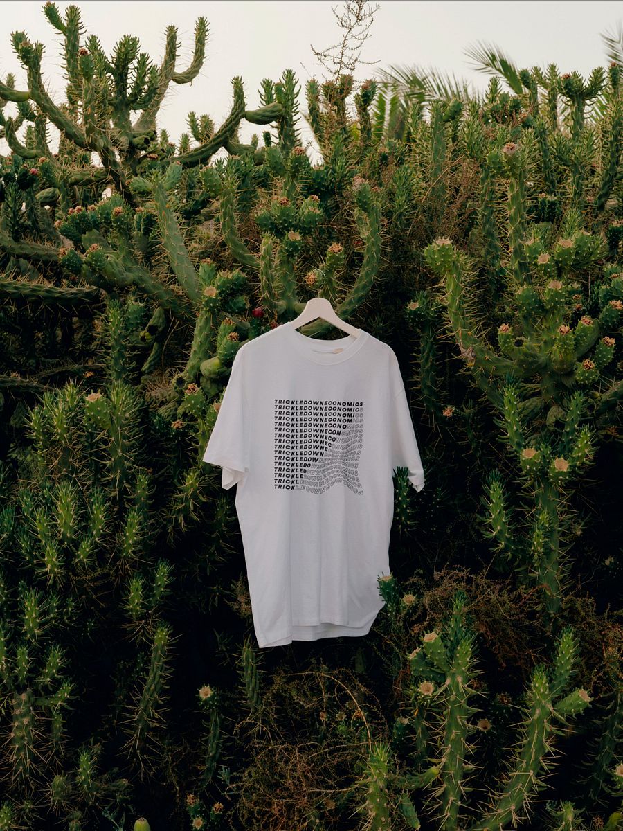 Trick Economics Tee (White on Black) product image (3)
