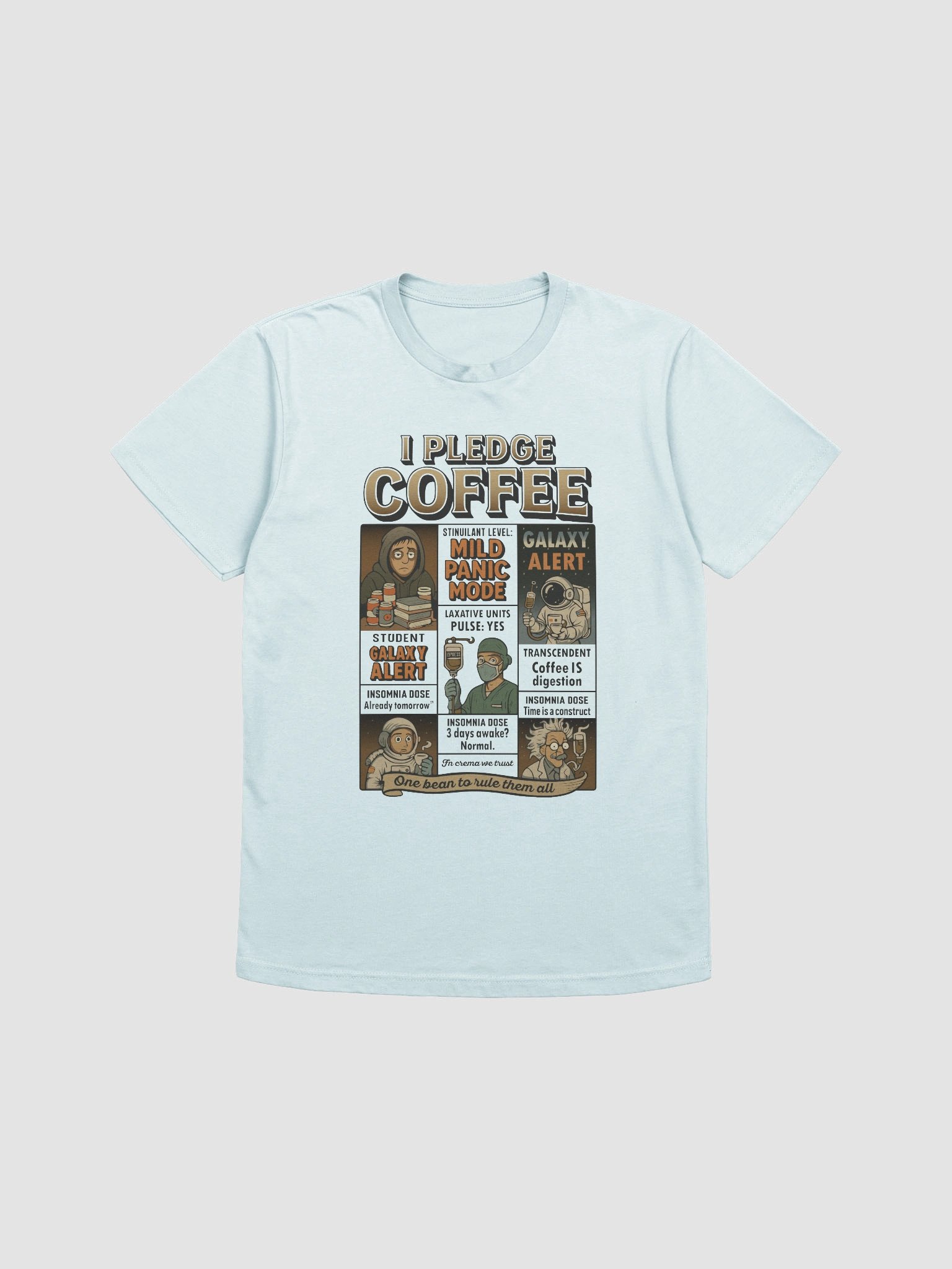 Title: I Pledge Coffee - The Ultimate Caffeine LOVERS T-Shirt product image (3)