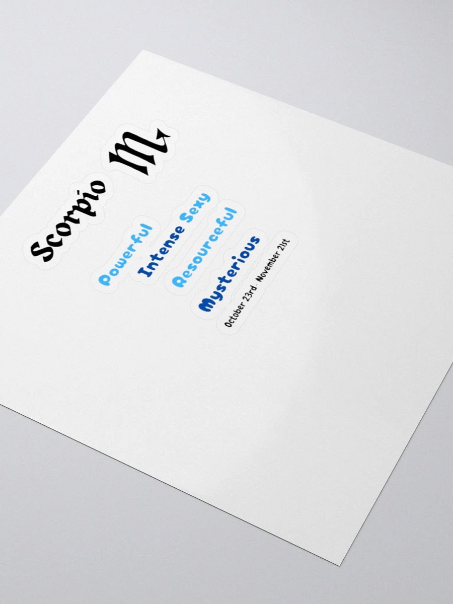 Scorpio Stickers product image (8)