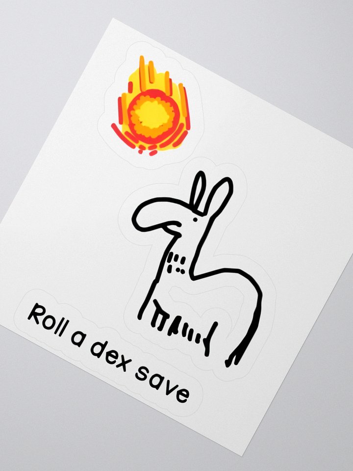 Roll a Dex Save - Sticker product image (5)