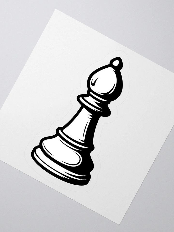 Classic Chess Bishop Sticker product image (6)