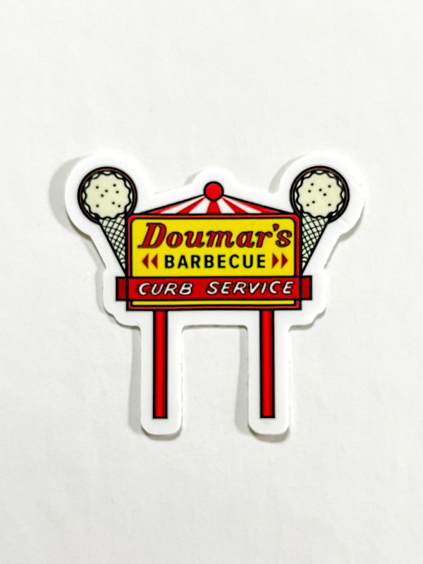Doumar's Cones & Barbecue Sign Sticker product image (1)