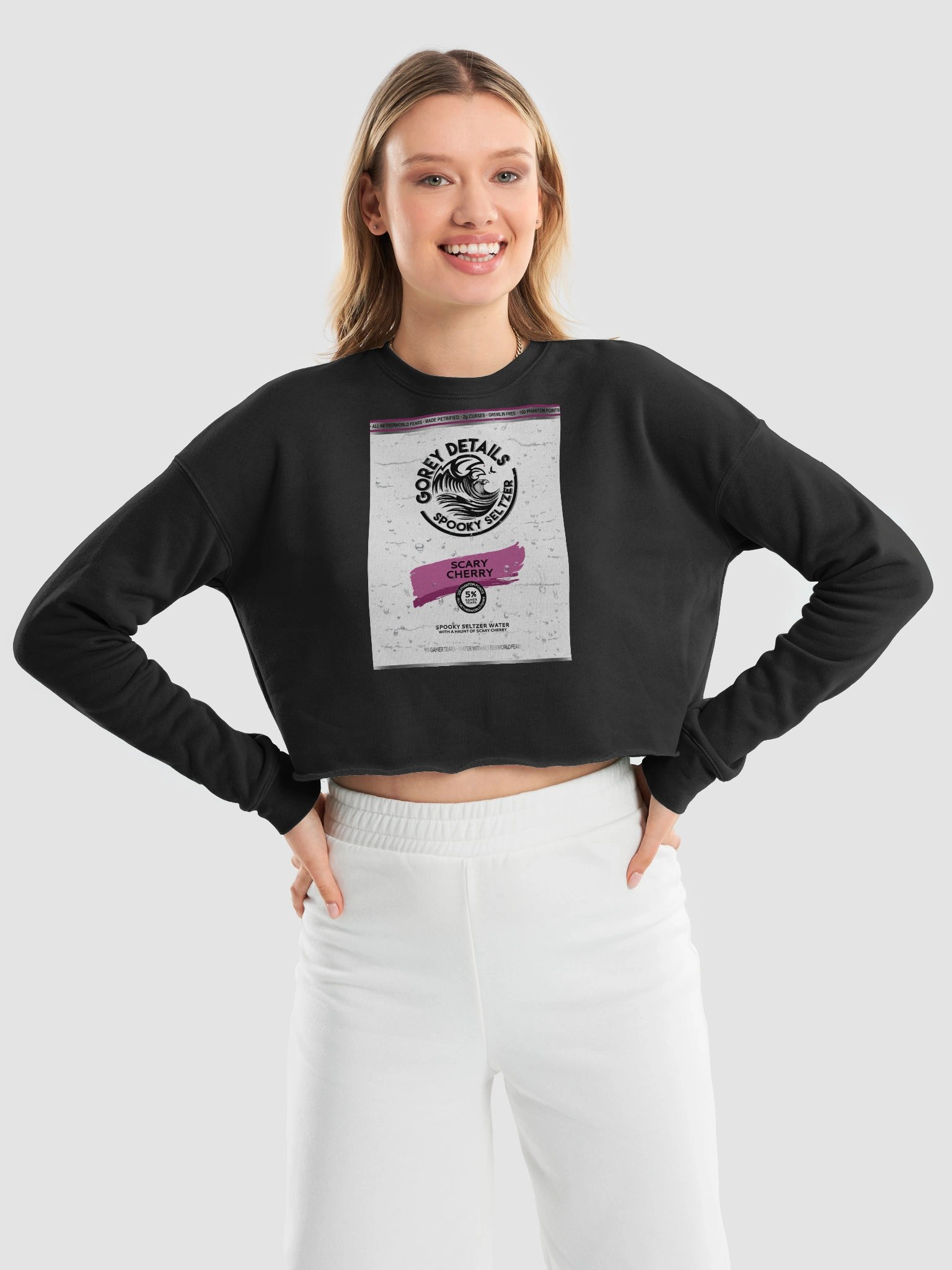 Spooky Seltzer - Bella+Canvas Women's Fleece Crop Sweatshirt product image (9)