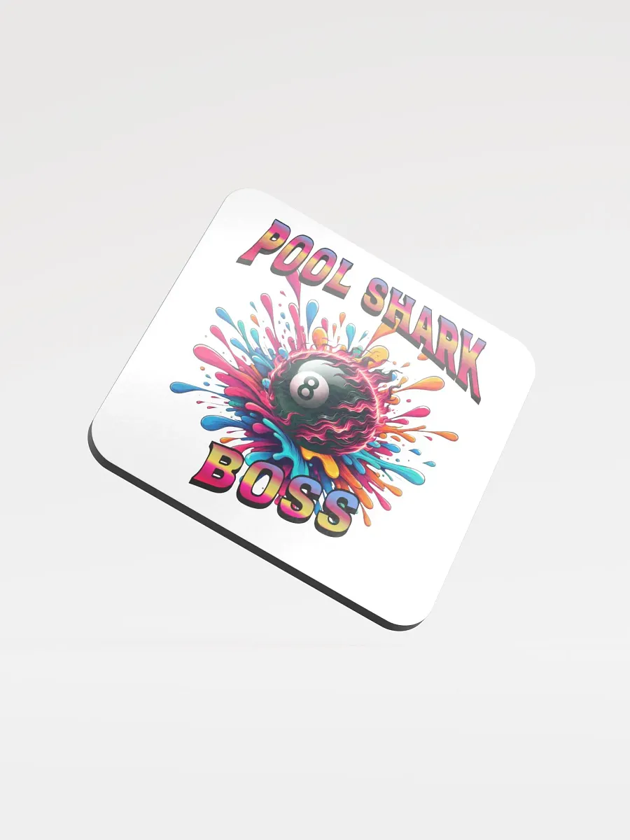 Pool Shark Boss Splashy Eight-Ball Cork Coaster product image (1)