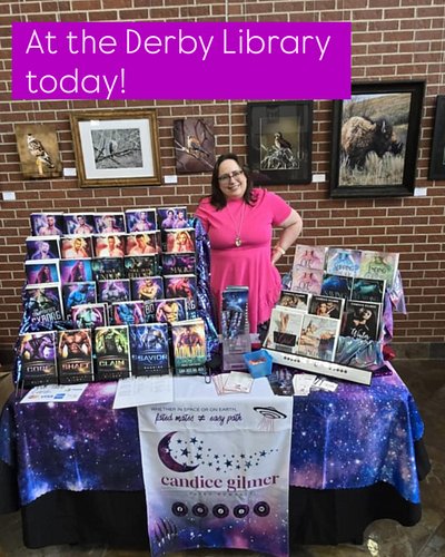 At the Derby Library today with my books. #booksigning #publiclibrary #pnr #ParanormalRomance #paranormalromancereaders #myth...