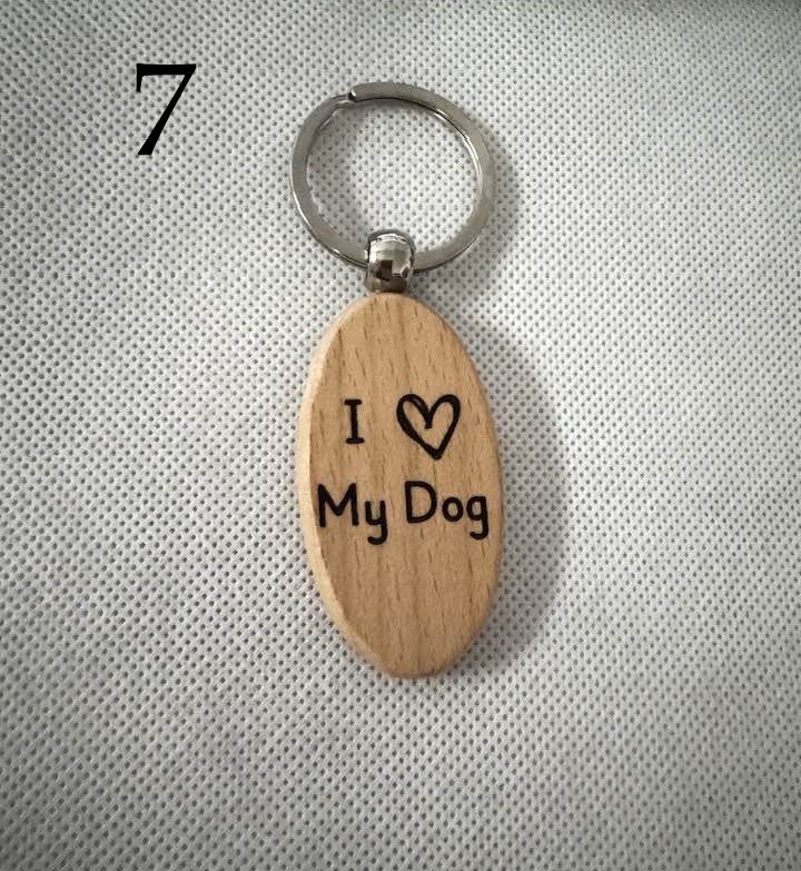Pet Lover Vibes Wooden Keychains | Cat, Dog & Animal Designs | Gifts for Pet Parents(1) product image (7)
