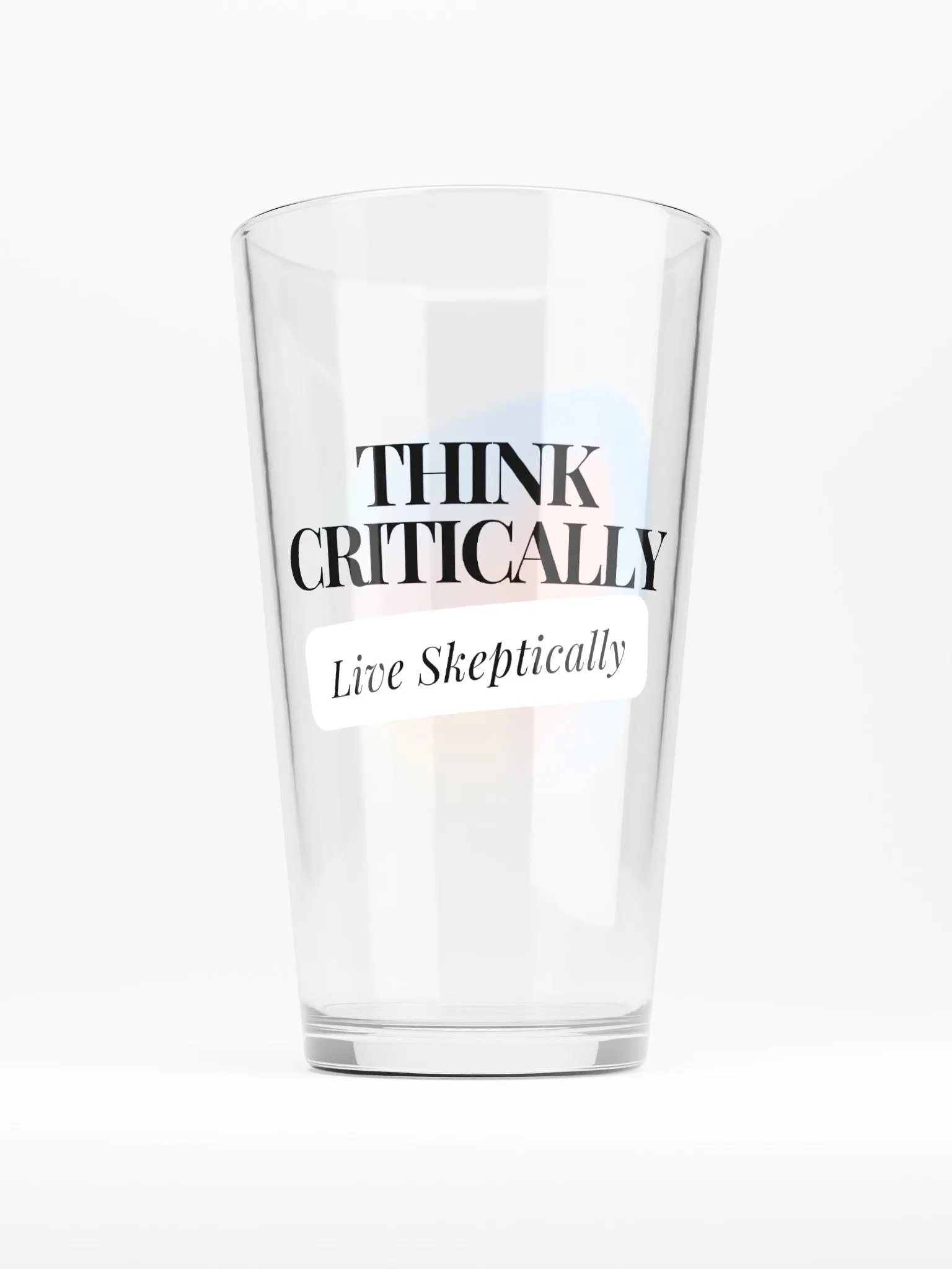 Think critically, live skeptically - Pint product image (1)