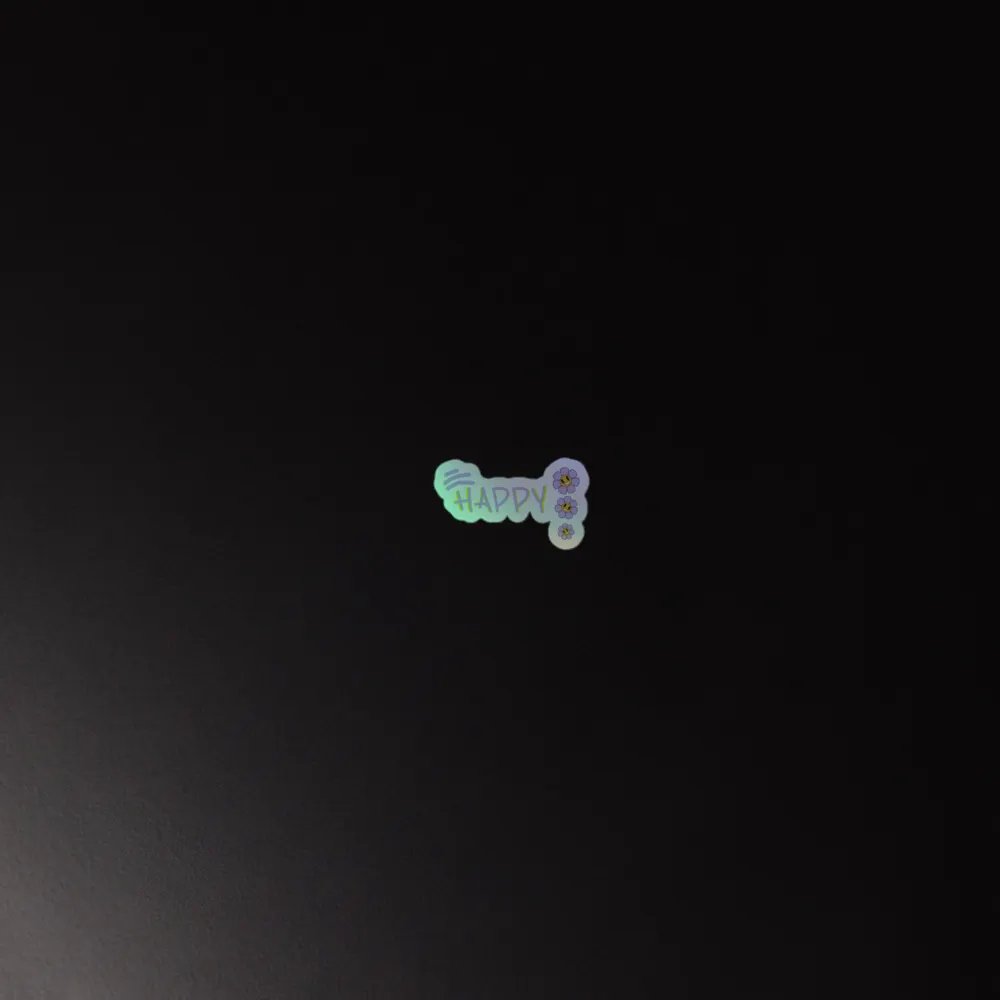 Happy Holographic Sticker Pack product image (4)