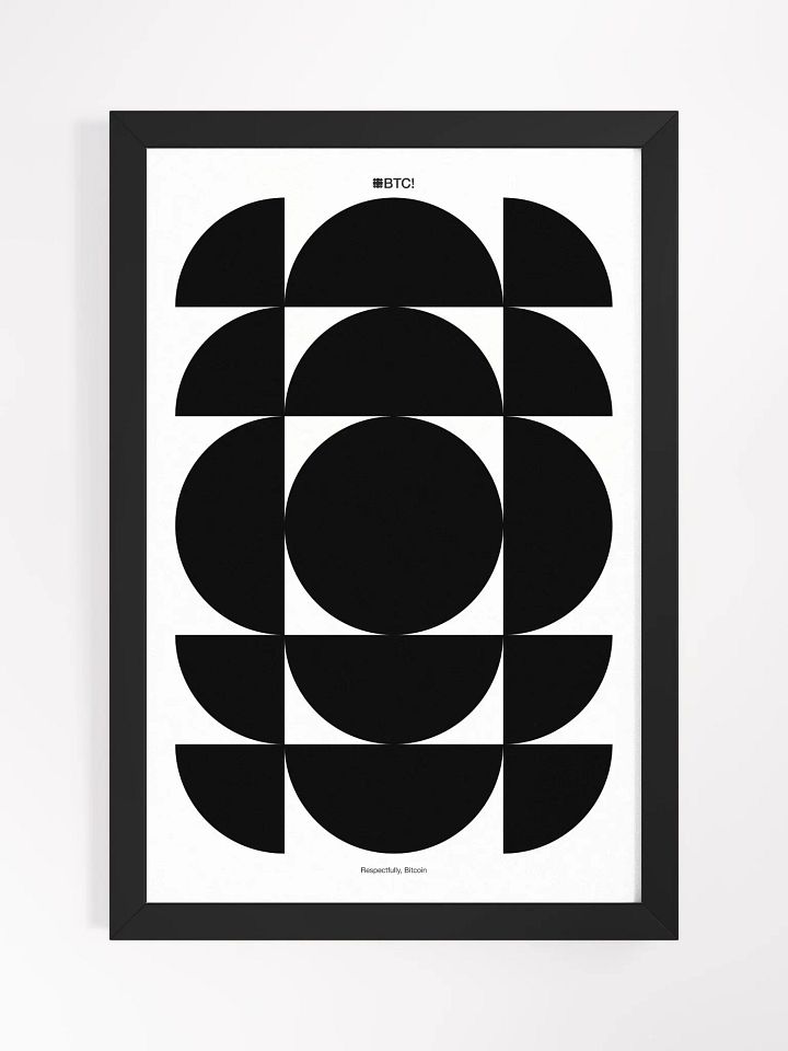 Bitcoin Nodes Poster [framed] product image (1)