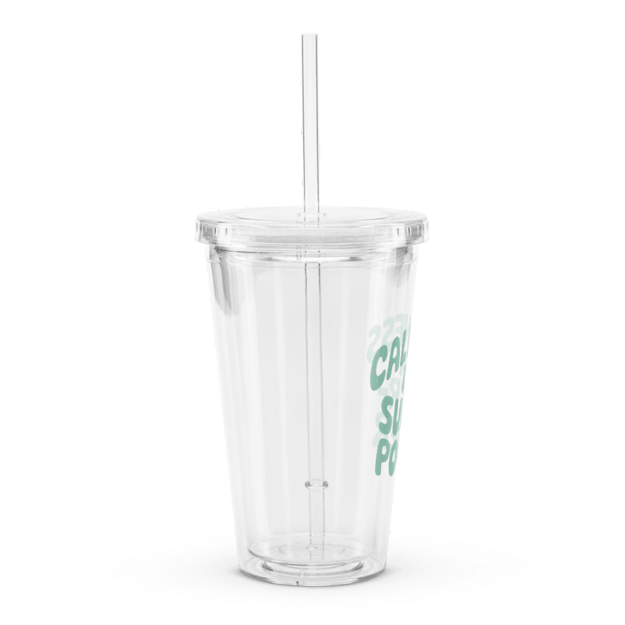 Calmness Is a Superpower Plastic Tumbler product image (3)