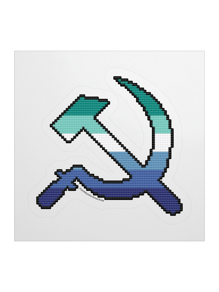 Gay Men/MLM Pride Hammer & Sickle Kiss-cut Sticker product image (1)
