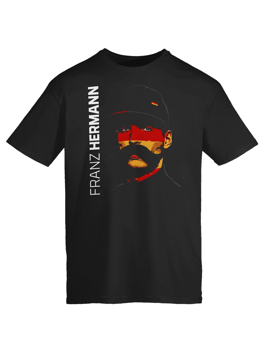 Franz Hermann F1 German Colors Mustache T-Shirt product image (9)