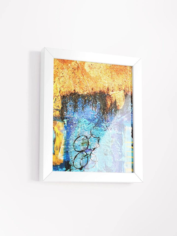 digital print of original artwork by b.reters, gold blue product image (2)