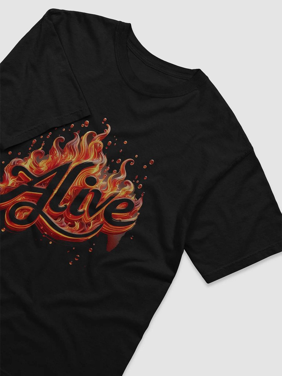 Fiery Alive #Stylish Heavyweight Tee - Black T-Shirt product image (3)