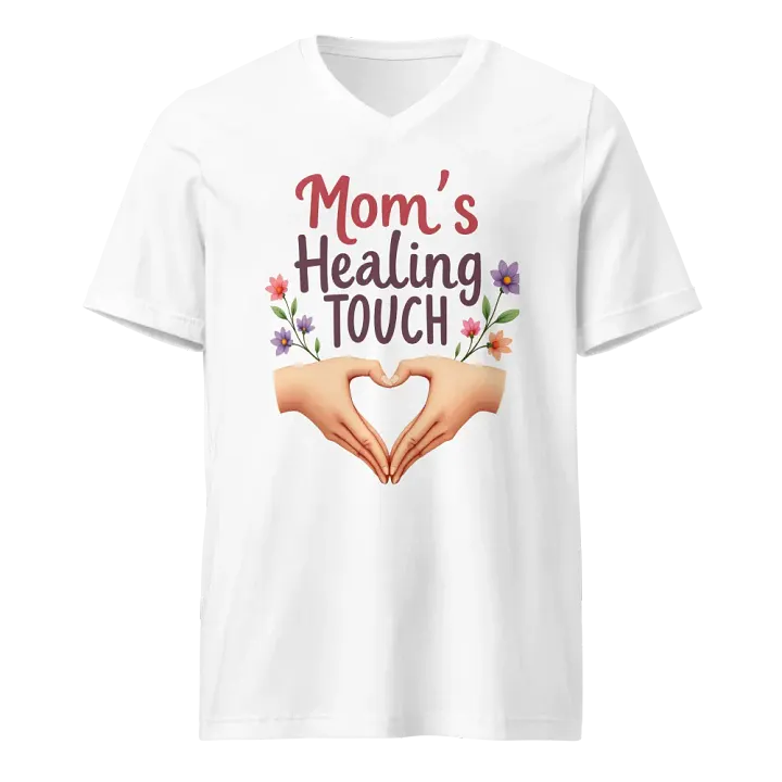 Mom's Healing Touch V-Neck Tee product image (5)