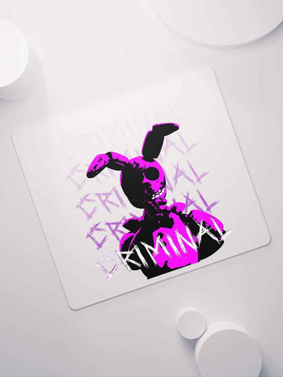 CRIMINAL - PREMIUM Gaming Mousepad (White) product image (7)
