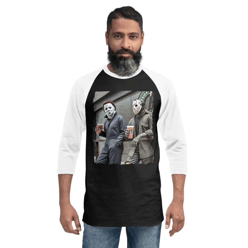 Horror Icons Coffee Hangout Tee product image (14)