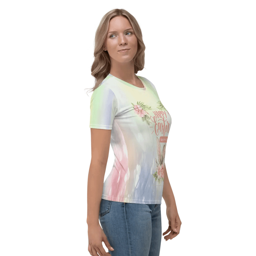Happy Easter All Over Print T-shirt product image (3)