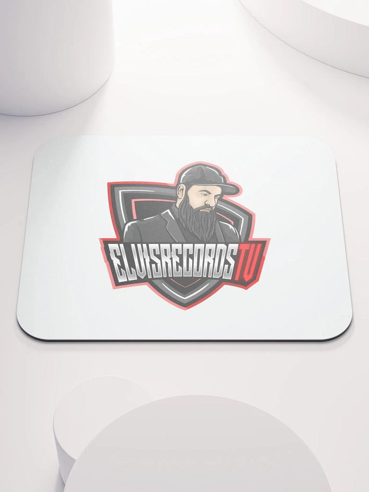 ELVISRECORDSTV Elusive Emblem Mouse Pad product image (1)