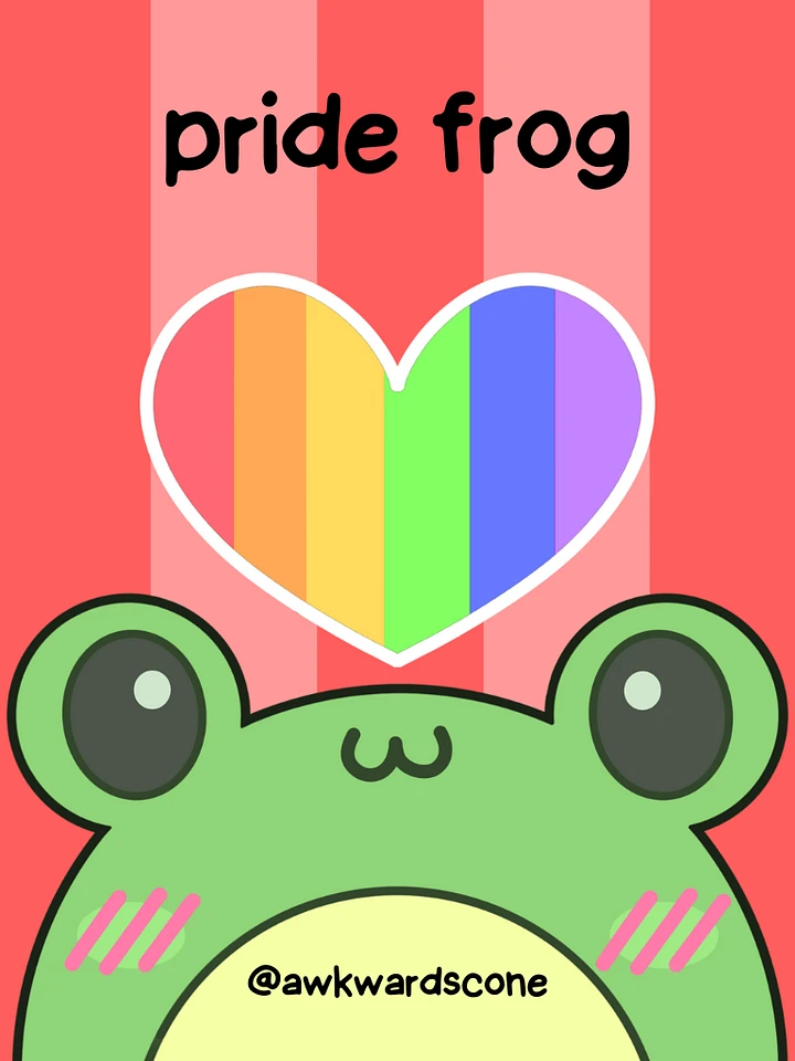 frog heart emote (rainbow edition) product image (1)
