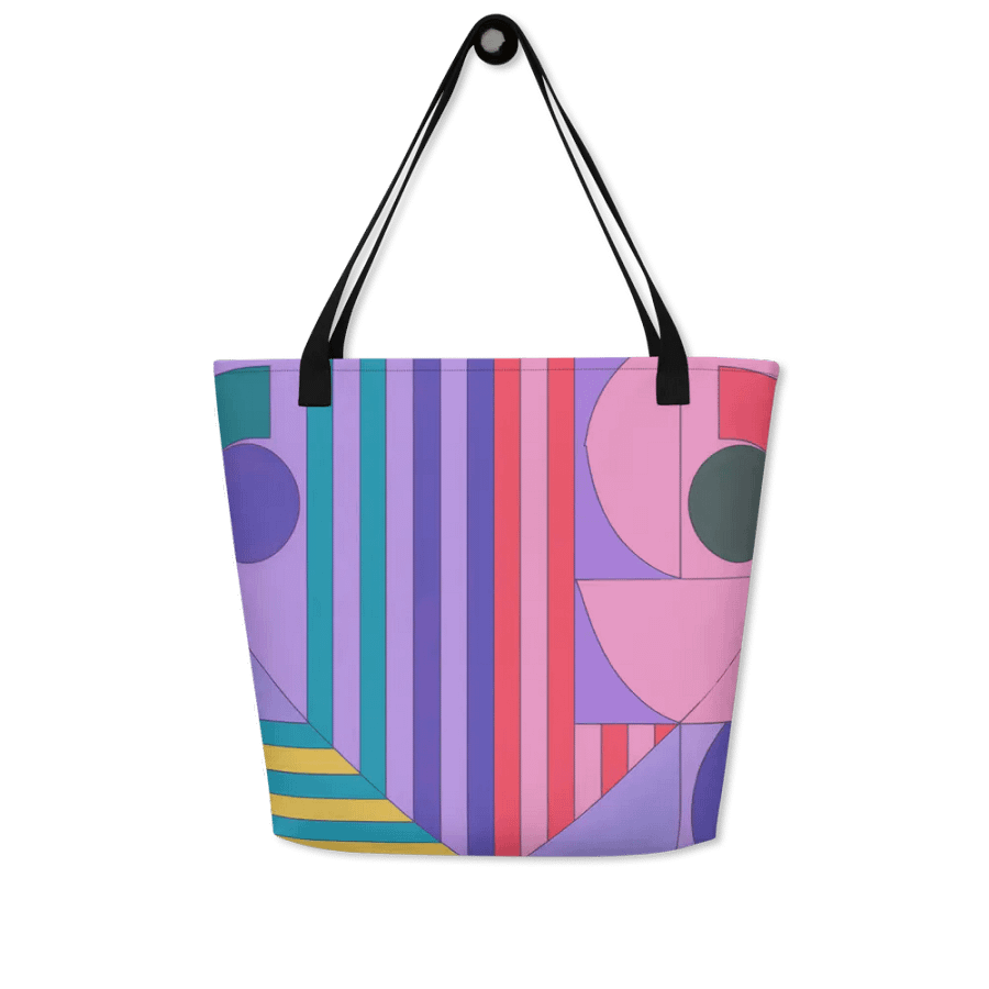 Vibrant Bold Geometric Tote Bag product image (5)