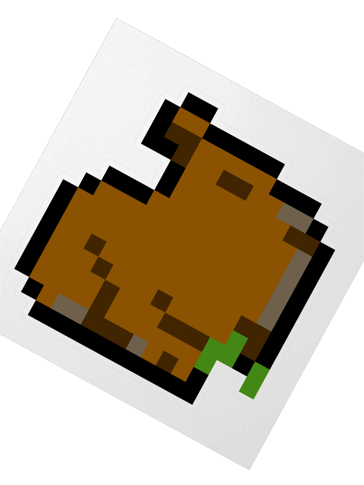 Capy Twitch Emote Kiss Cut Sticker product image (2)